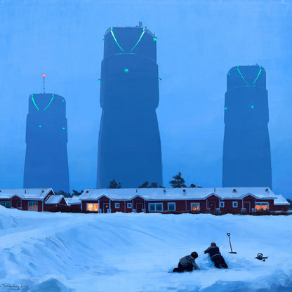 Tales from the Loop RPG Bona industrial complex artwork