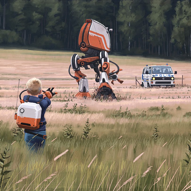 Tales from the Loop RPG remote glove experiment artwork
