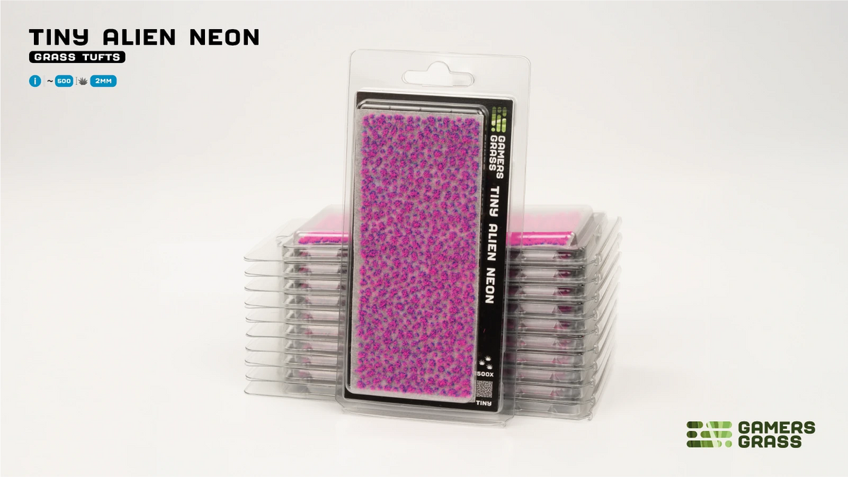 Gamers Grass Tiny Tufts Alien Neon - blister pack
