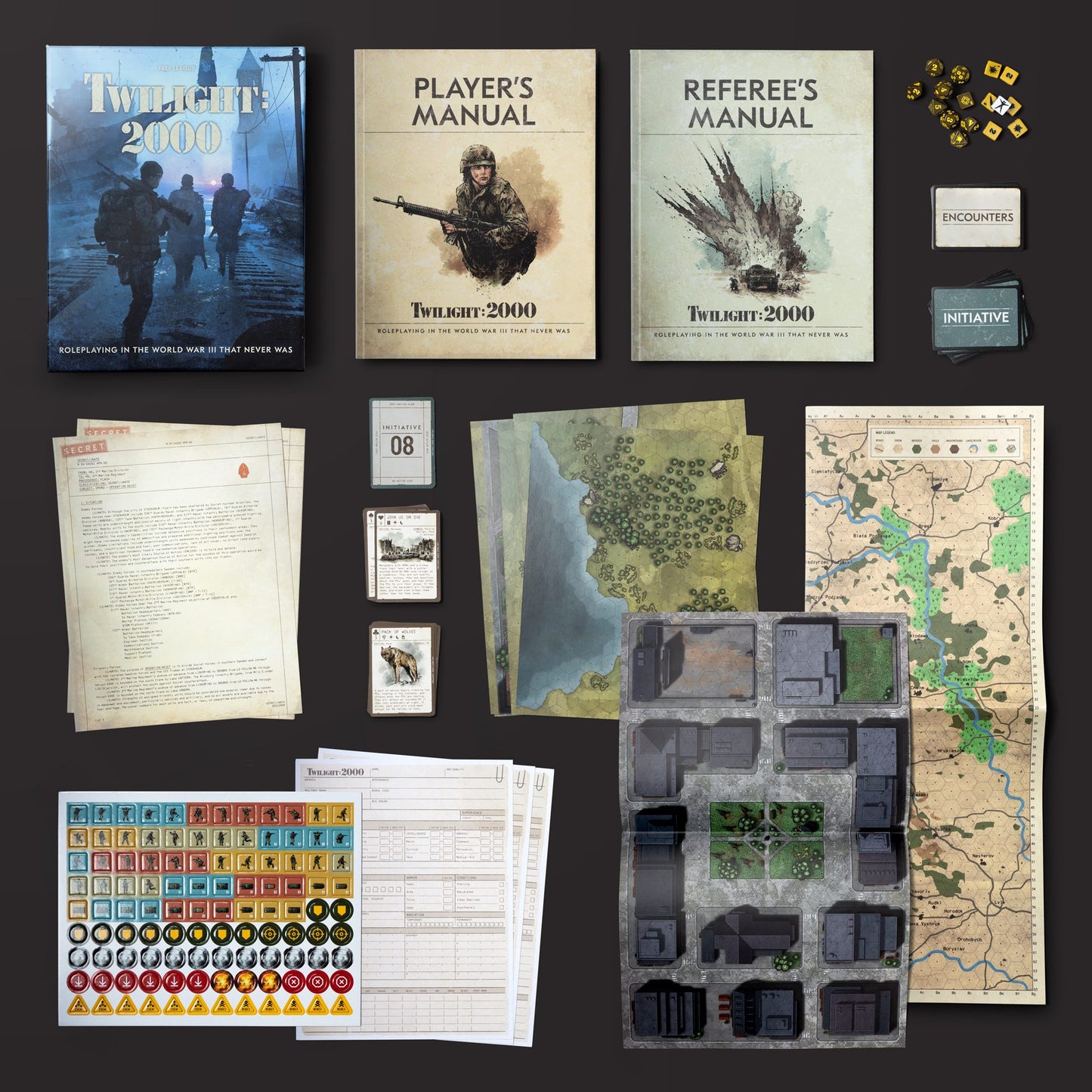 Twilight: 2000 RPG Core Set contents overview