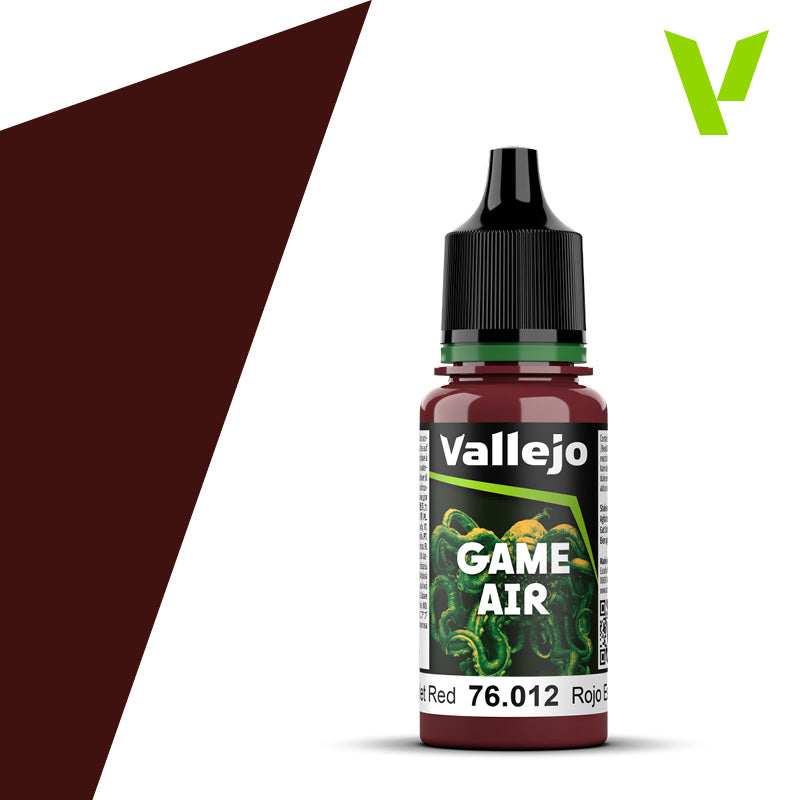 Vallejo Game Air Scarlet Red 18 ml bottle