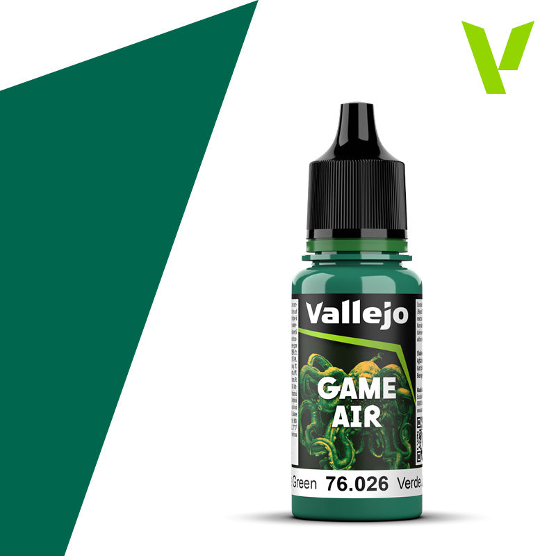 Vallejo Game Air Jade Green 18 ml bottle
