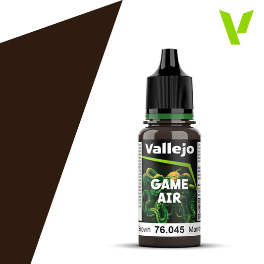 Vallejo Game Air Charred Brown 18 ml bottle