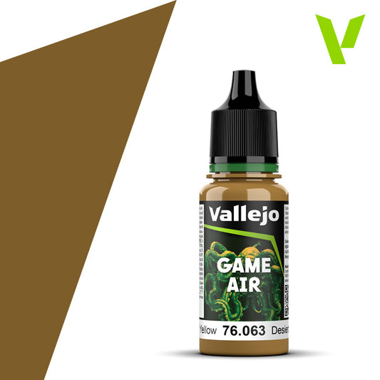 Vallejo Game Air Desert Yellow 18 ml bottle