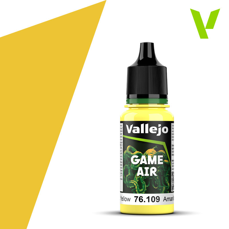 Vallejo Game Air Toxic Yellow 18 ml bottle