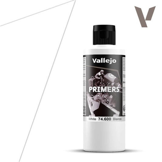 Vallejo Surface Primer White 200 ml bottle