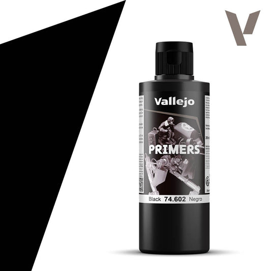 Vallejo Surface Primer Black 200 ml bottle